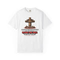 T-Shirt — 'Only God Can Judge You, Scare the Hell Out of You' Cross Design