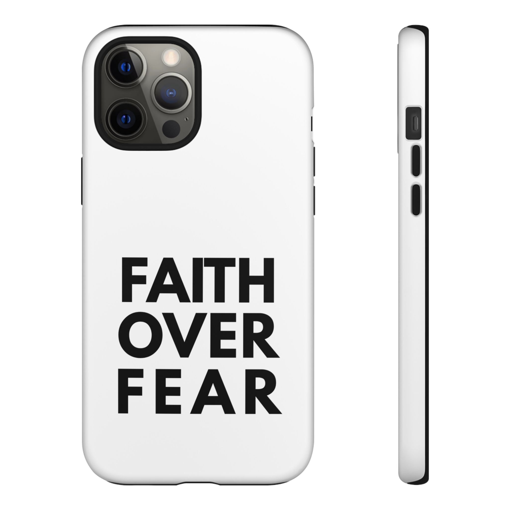 Faith Over Fear Phone Case — Inspirational Christian Protective Cover