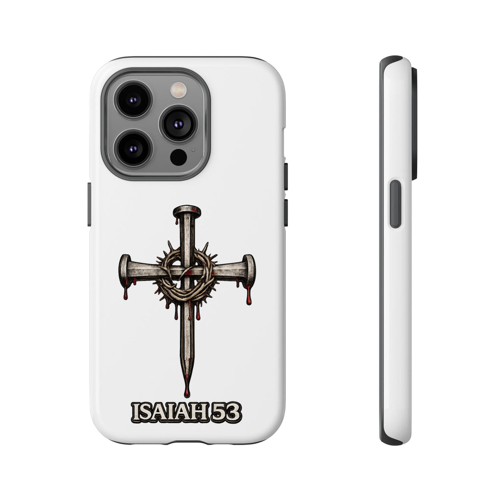 Isaiah 53 Cross Phone Case – Christian Faith Tough Phone Cover