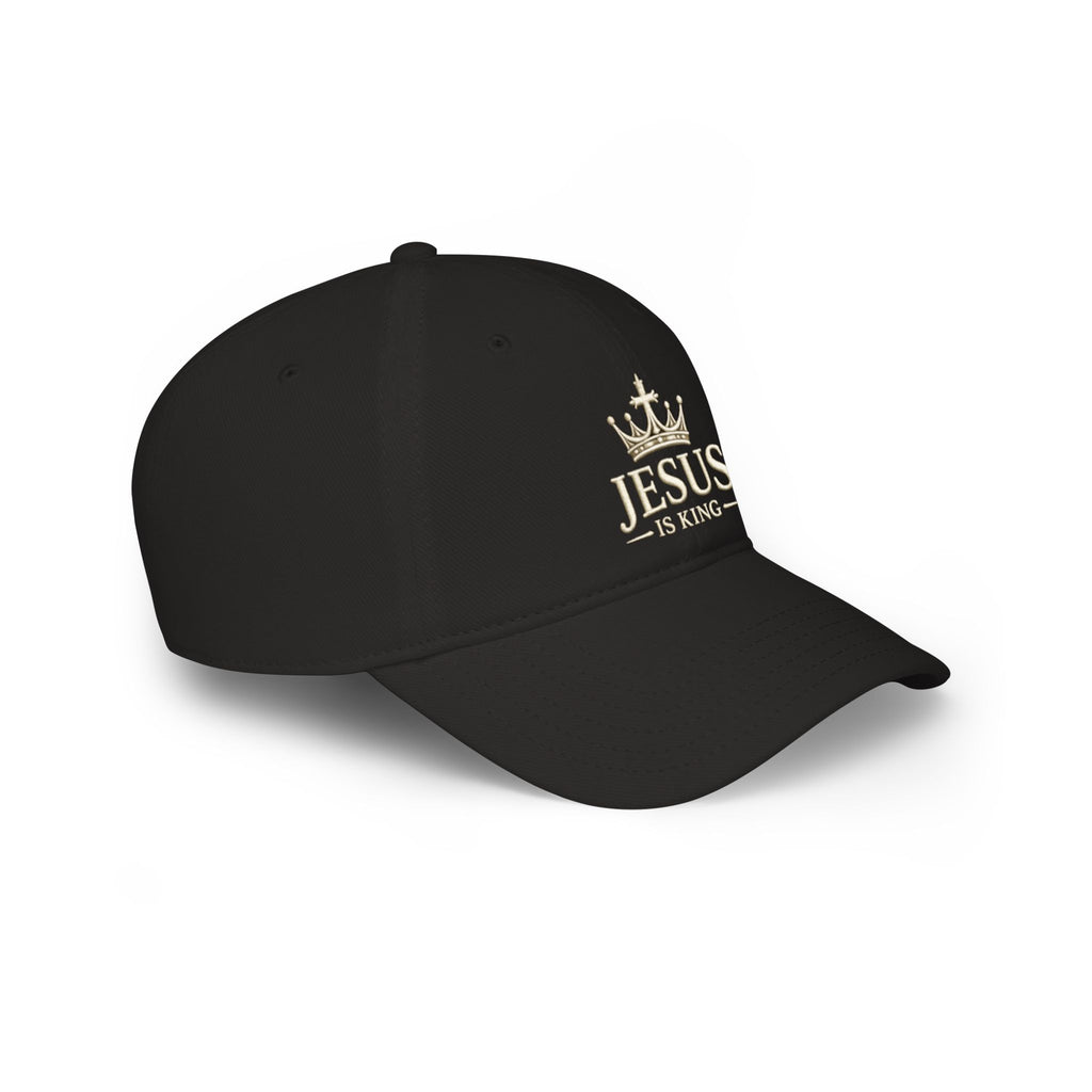 Jesus Is King Crown Baseball Cap - Christian Faith Hat