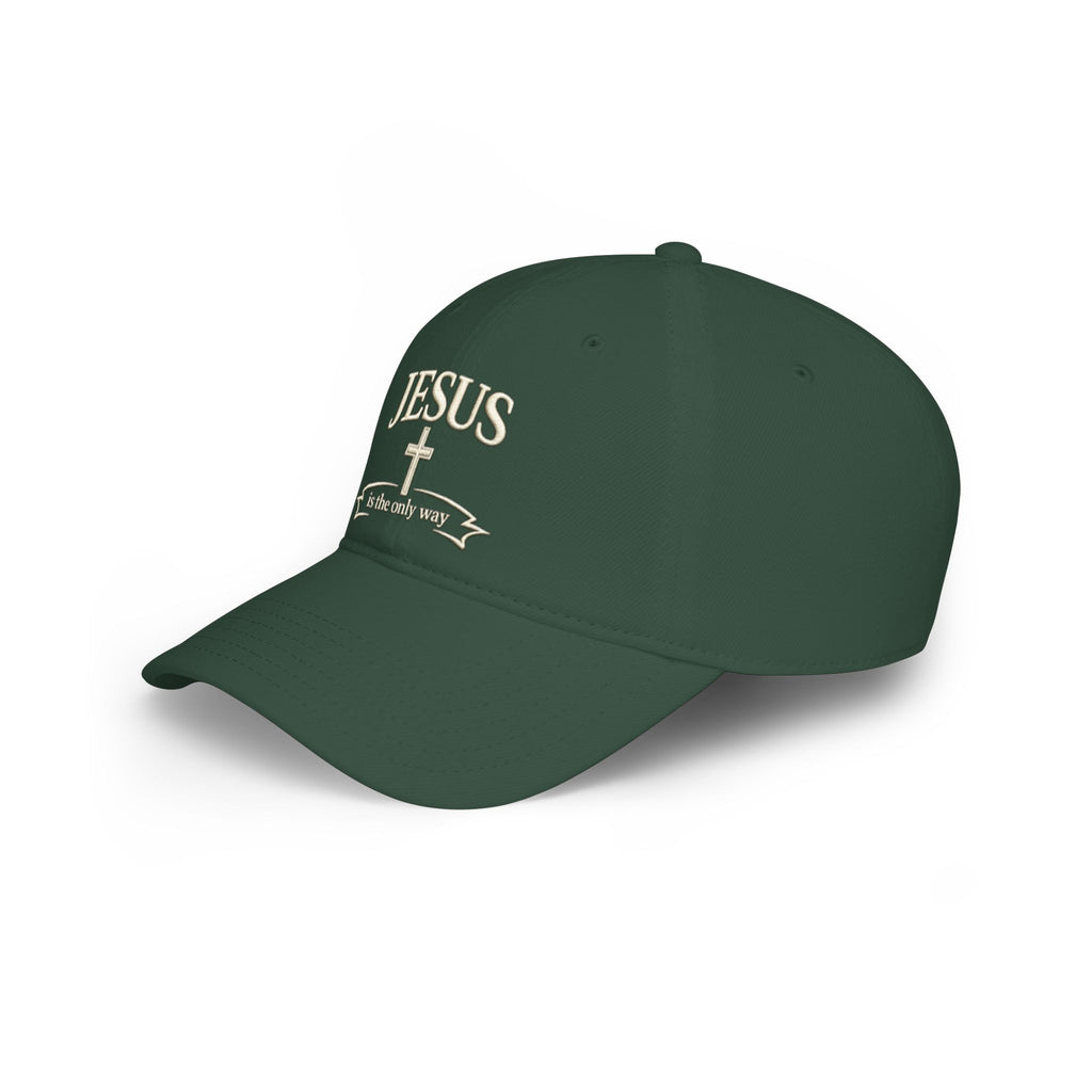 Jesus Is The Only Way Baseball Cap — Christian Faith Low Profile Hat