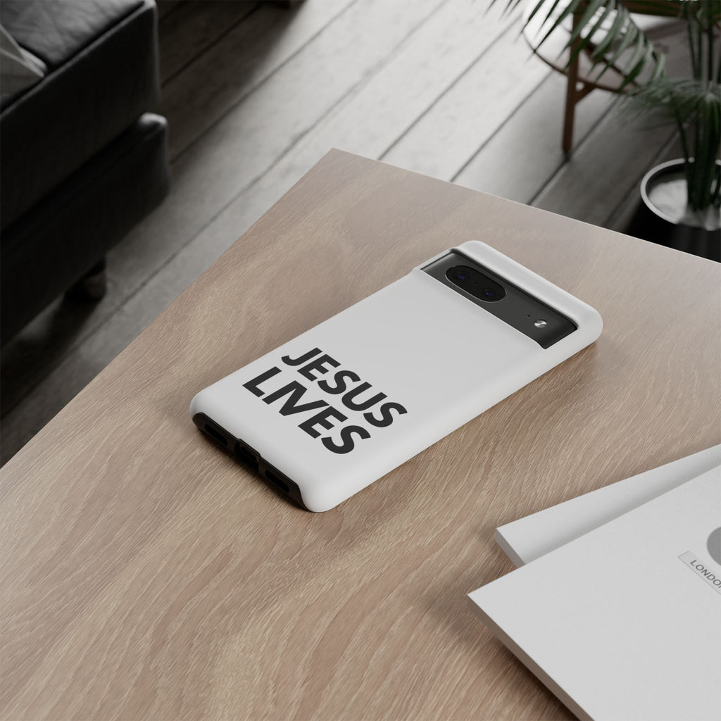 Jesus Lives Phone Case — Christian Faith Protective Phone Cover