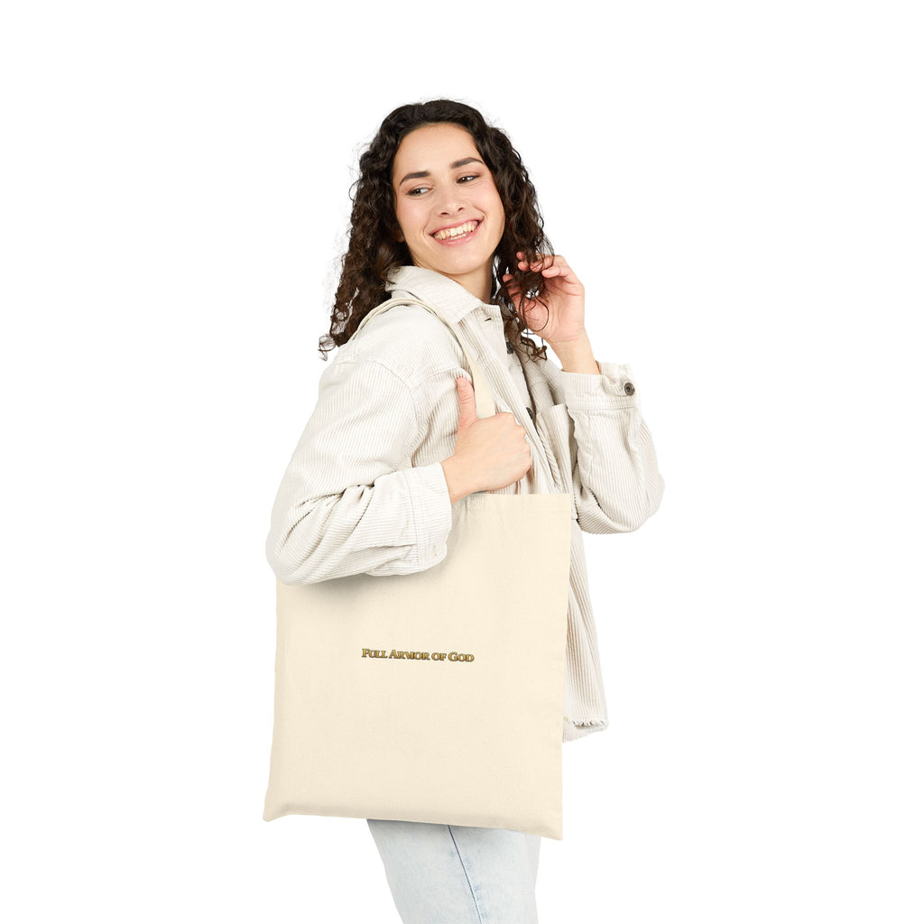 Tote Bag — “Satan Believers” Church Illustration Cotton Canvas Tote