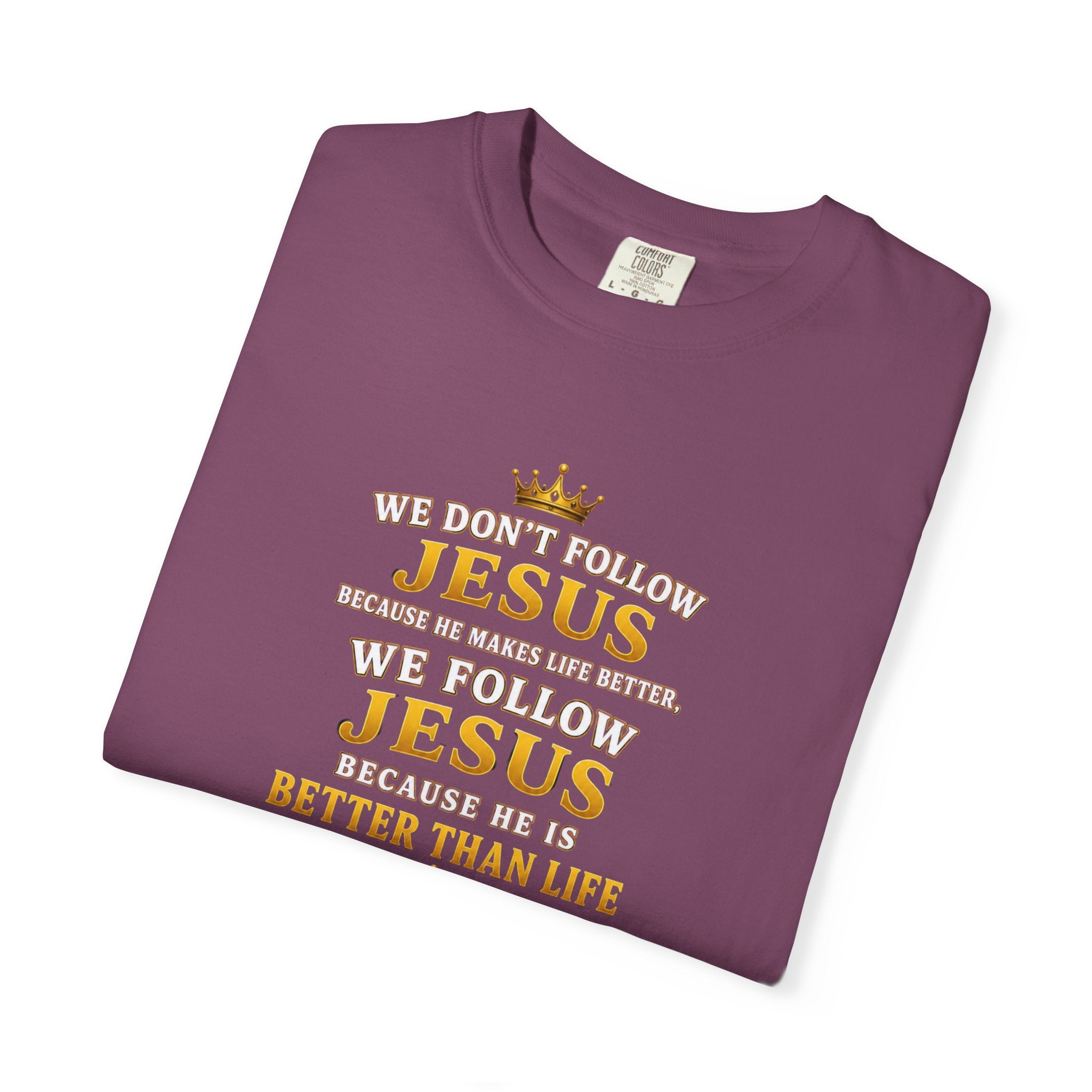 Jesus Is Better Than Life T-Shirt — Christian Faith Graphic Tee (Psalm 63:3)