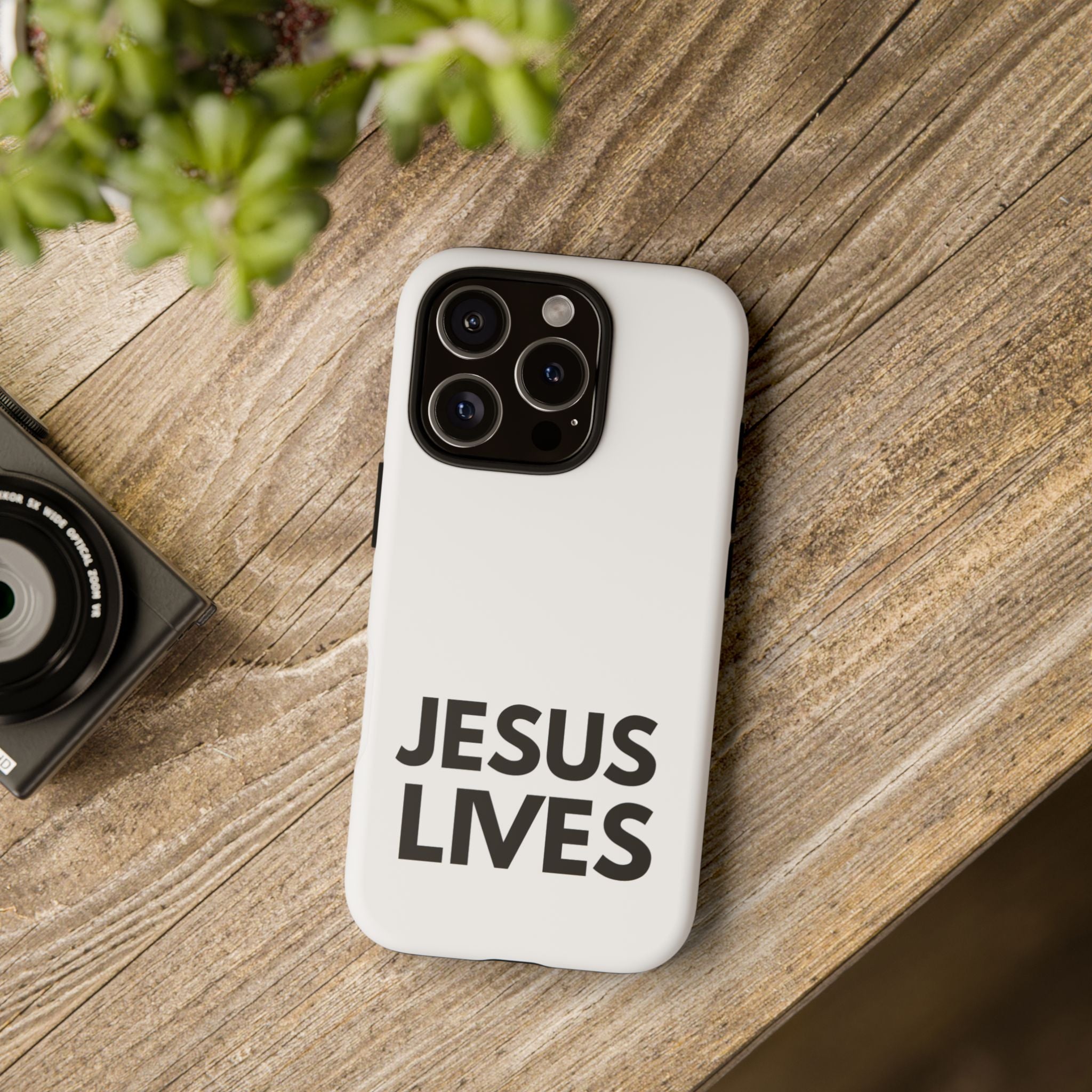 Jesus Lives Phone Case — Christian Faith Protective Phone Cover