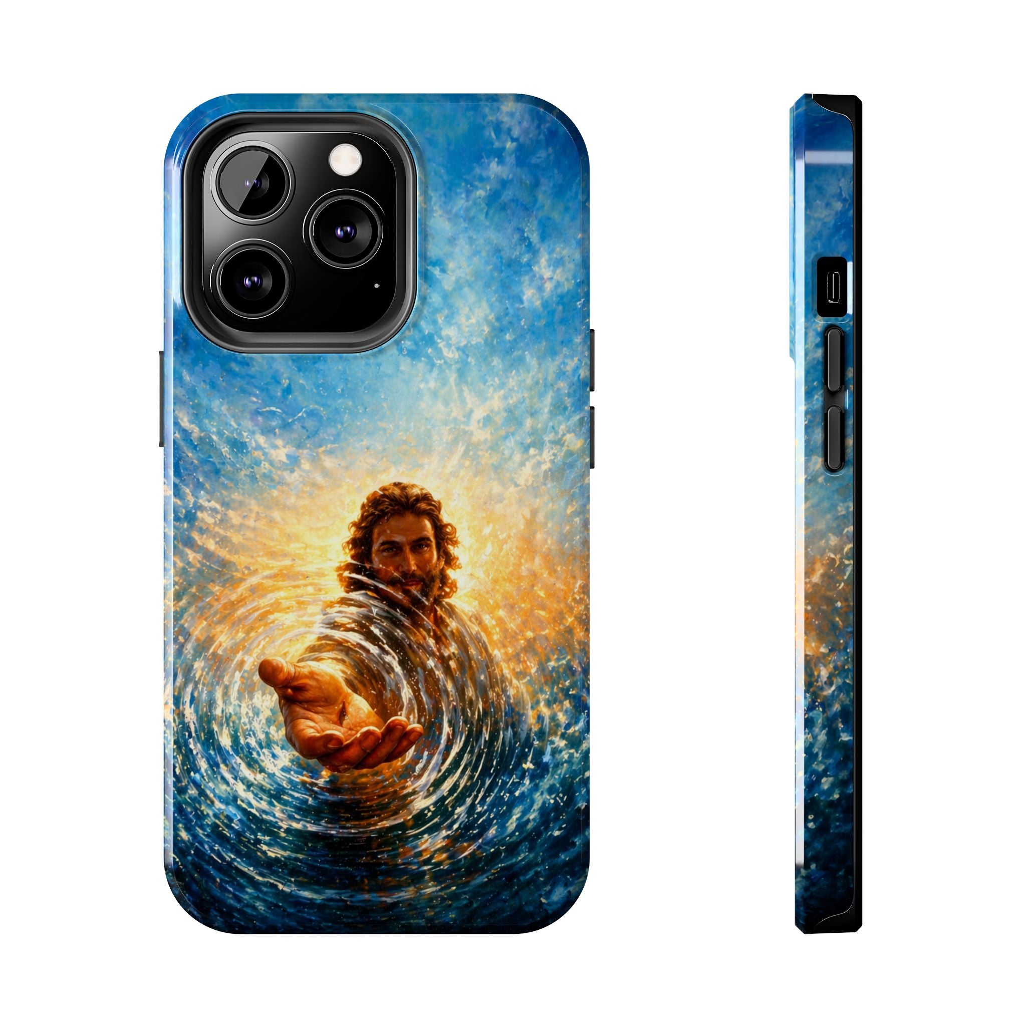 Phone Case — Inspirational Jesus Reach Design, Protective Tough Christian iPhone Cover
