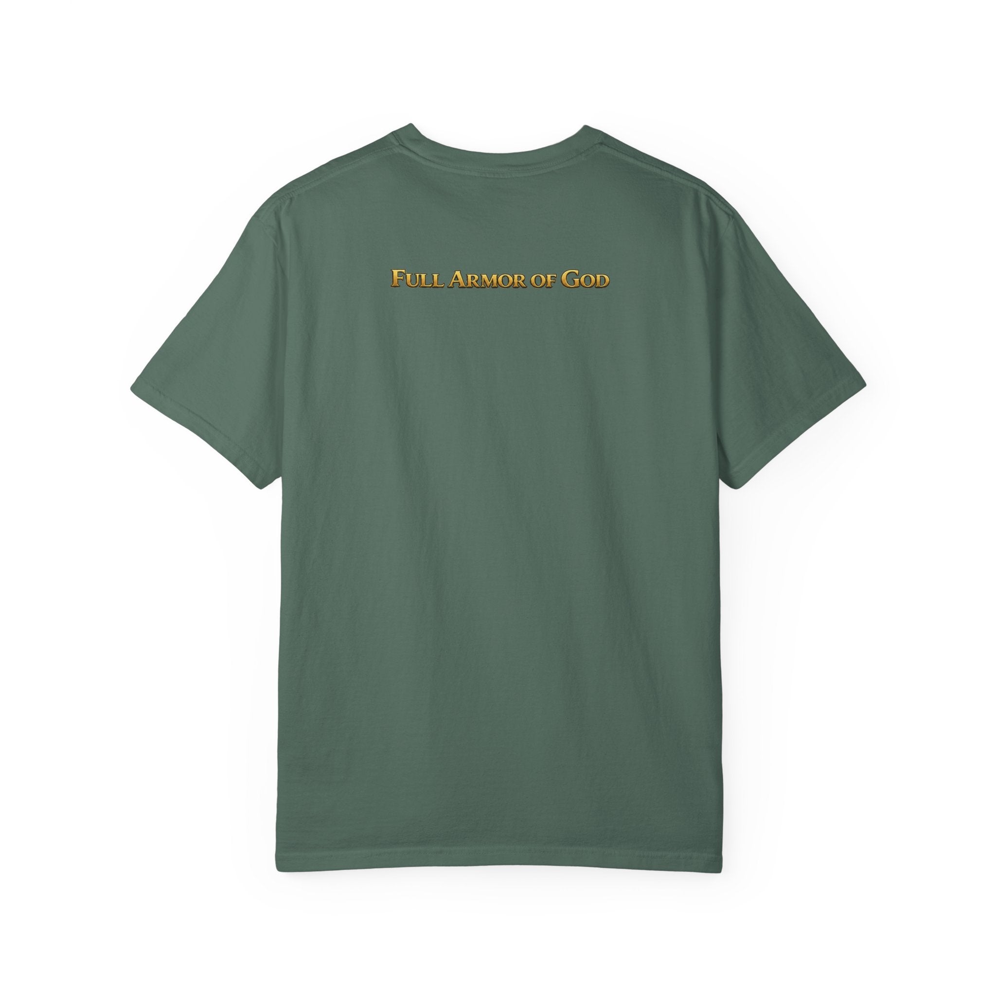 Faith T-Shirt — "Salvation Is Received Not Achieved" Christian Graphic Tee (Full Armor of God)