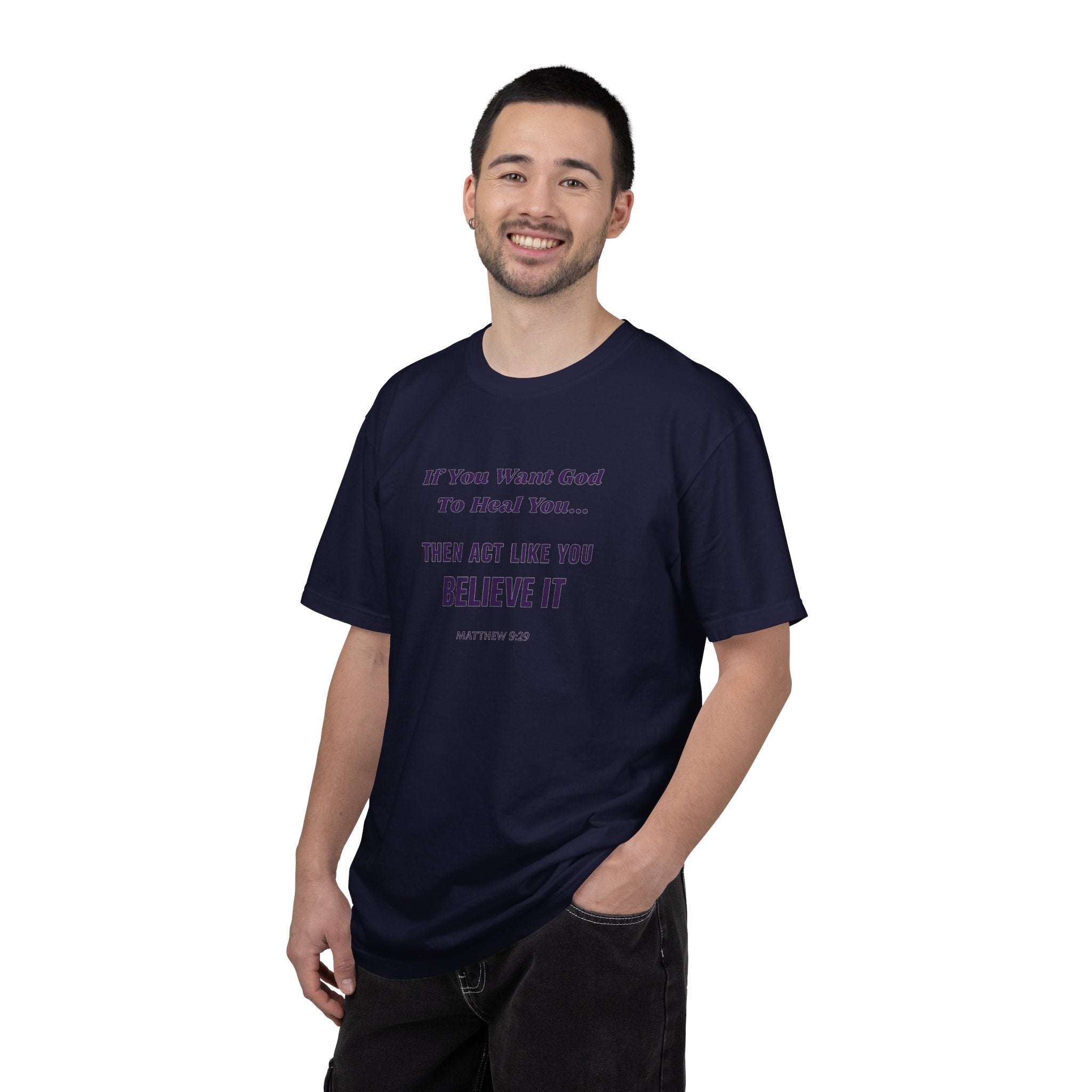 Copy of Believe It Tee — Inspirational Christian Faith T-Shirt (Matthew 9:29)