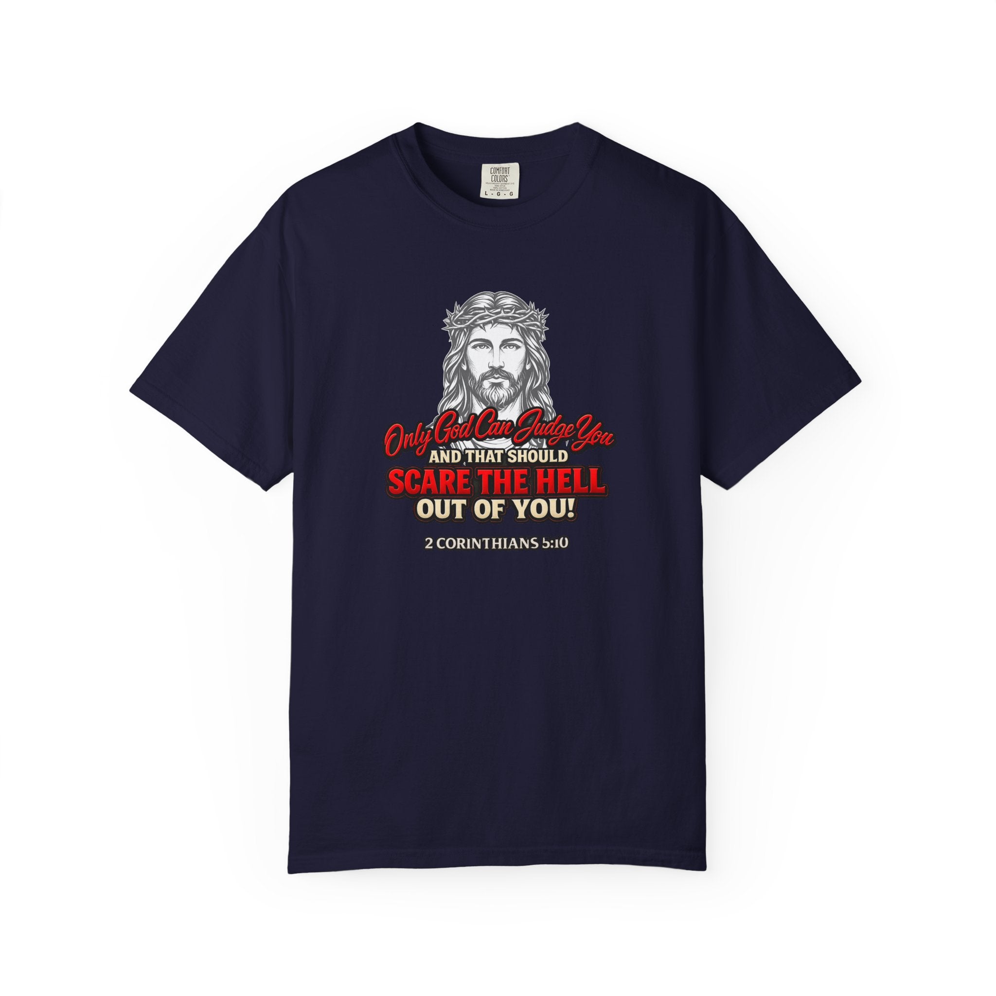 Religious Graphic T-Shirt — "Only God Can Judge You" (Full Armor of God)