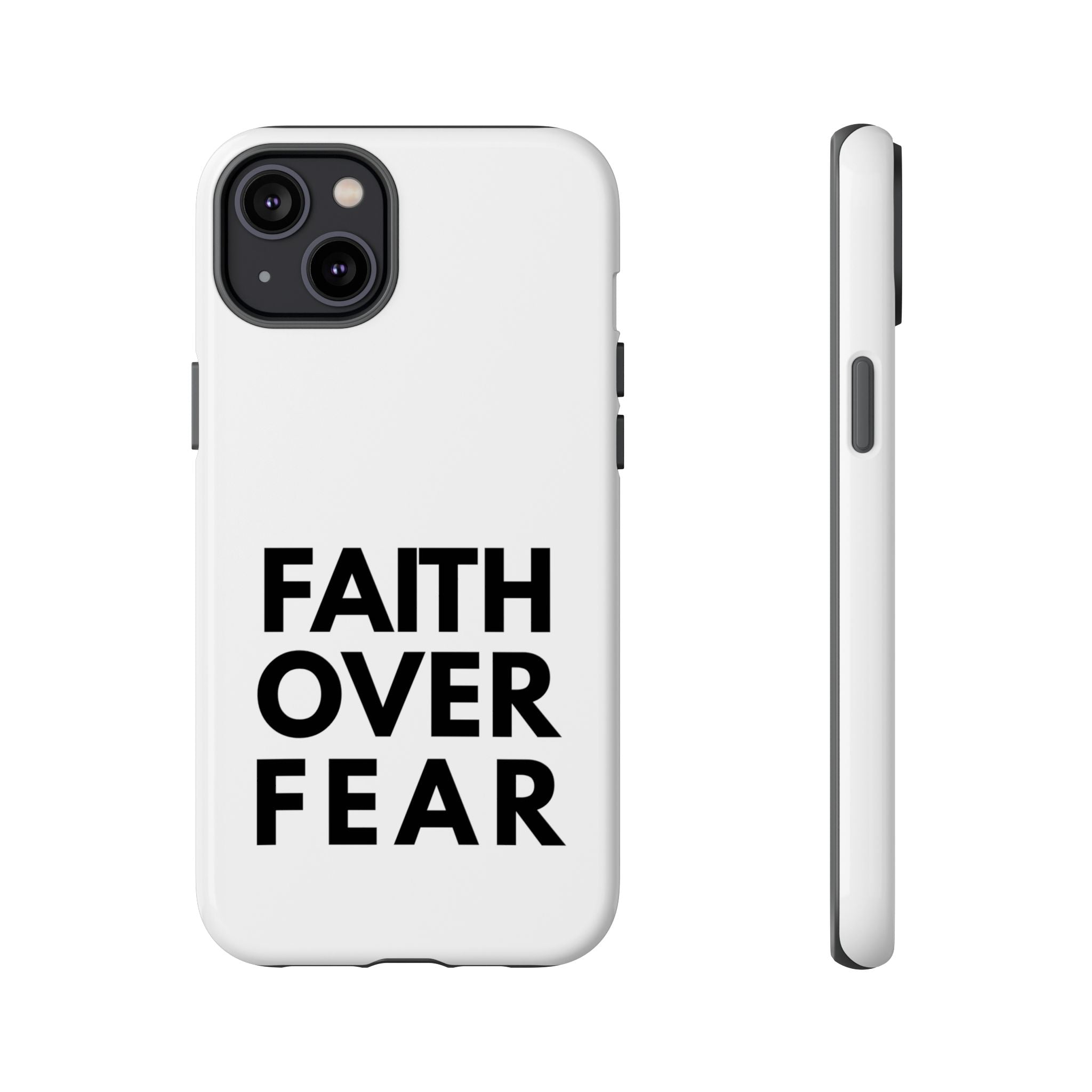 Faith Over Fear Phone Case — Inspirational Christian Protective Cover