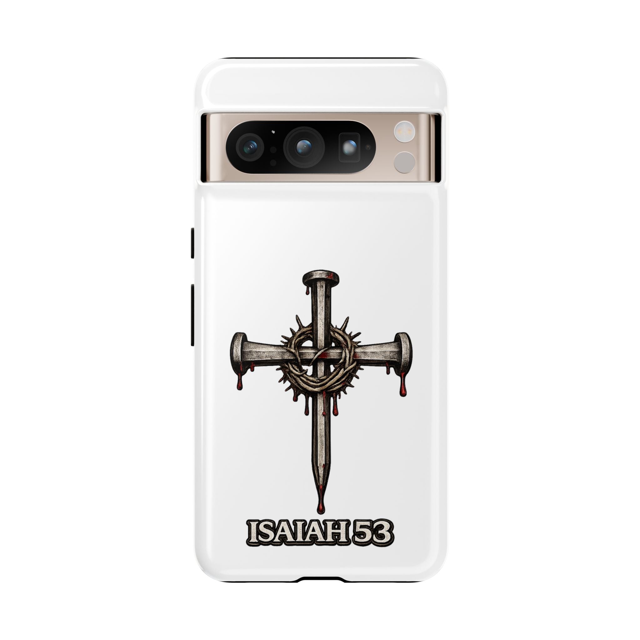 Isaiah 53 Cross Phone Case – Christian Faith Tough Phone Cover