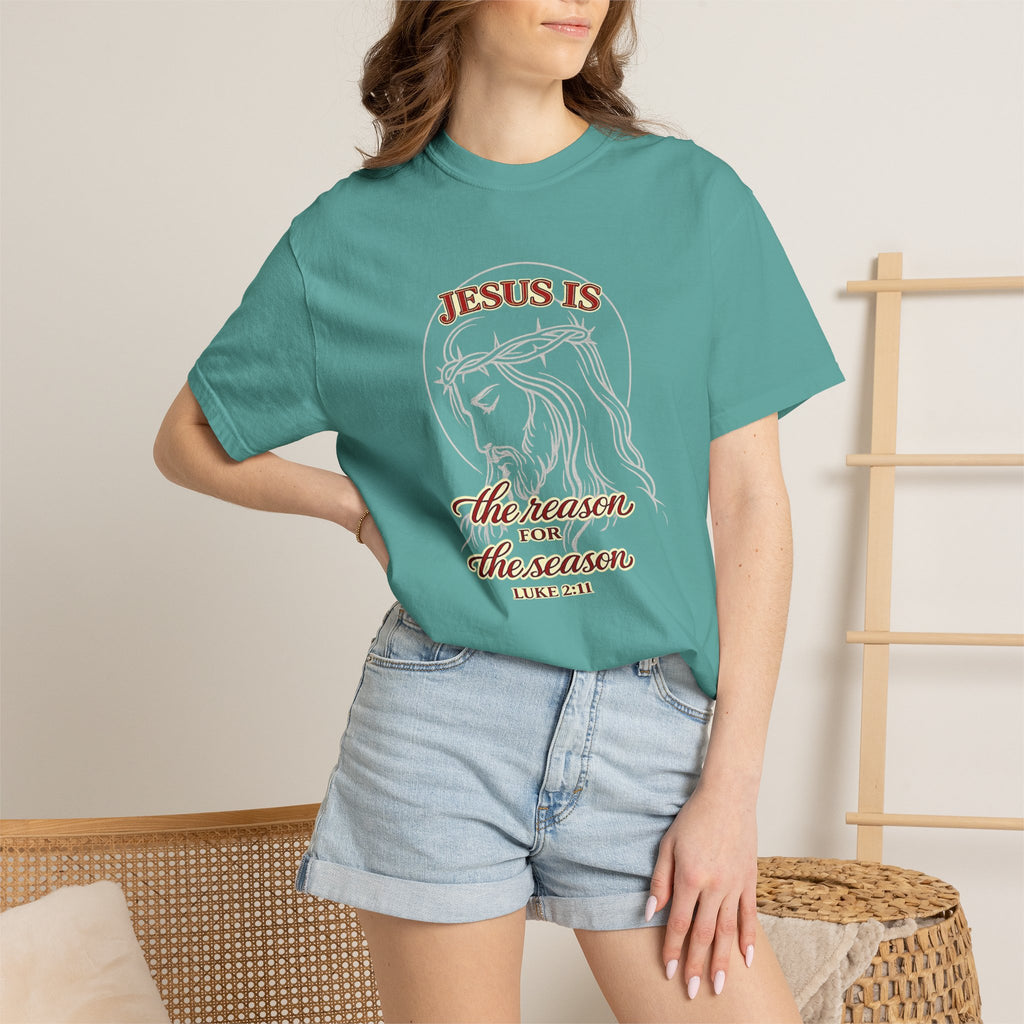 Jesus Is The Reason For The Season T-Shirt — Christmas Christian Faith Tee