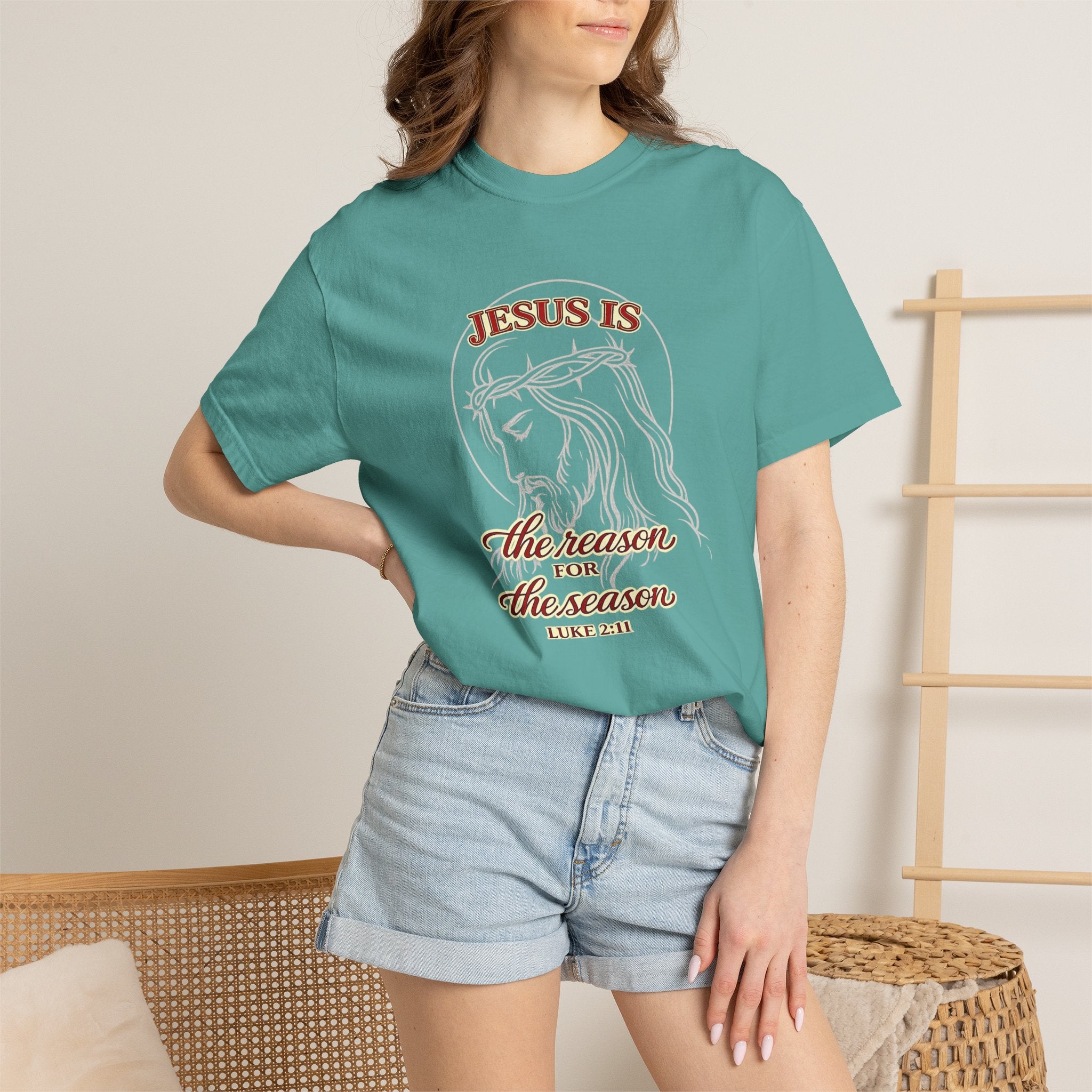 Jesus Is The Reason For The Season T-Shirt — Christmas Christian Faith Tee