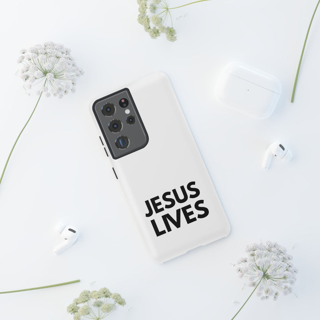 Jesus Lives Phone Case — Christian Faith Protective Phone Cover