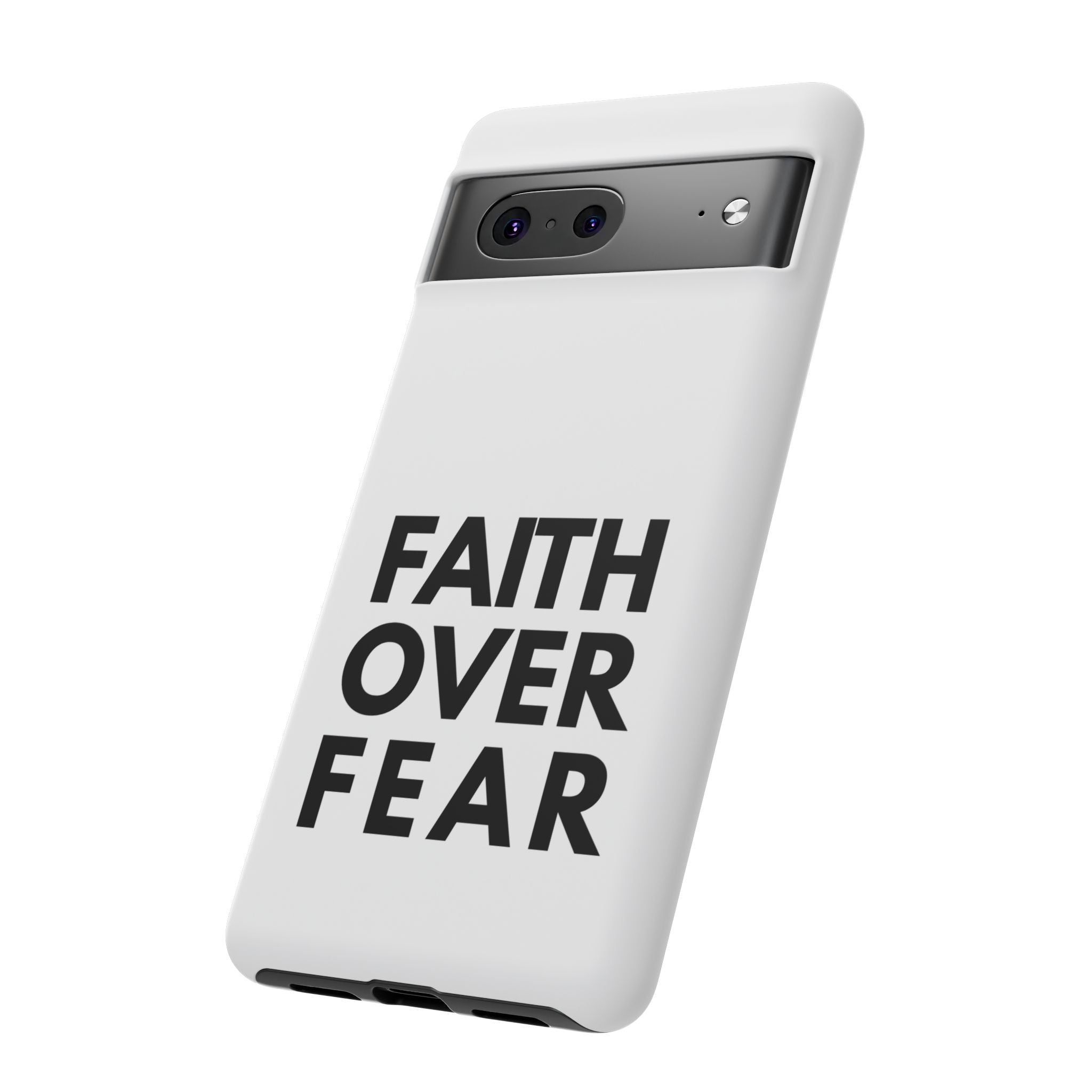 Faith Over Fear Phone Case — Inspirational Christian Protective Cover