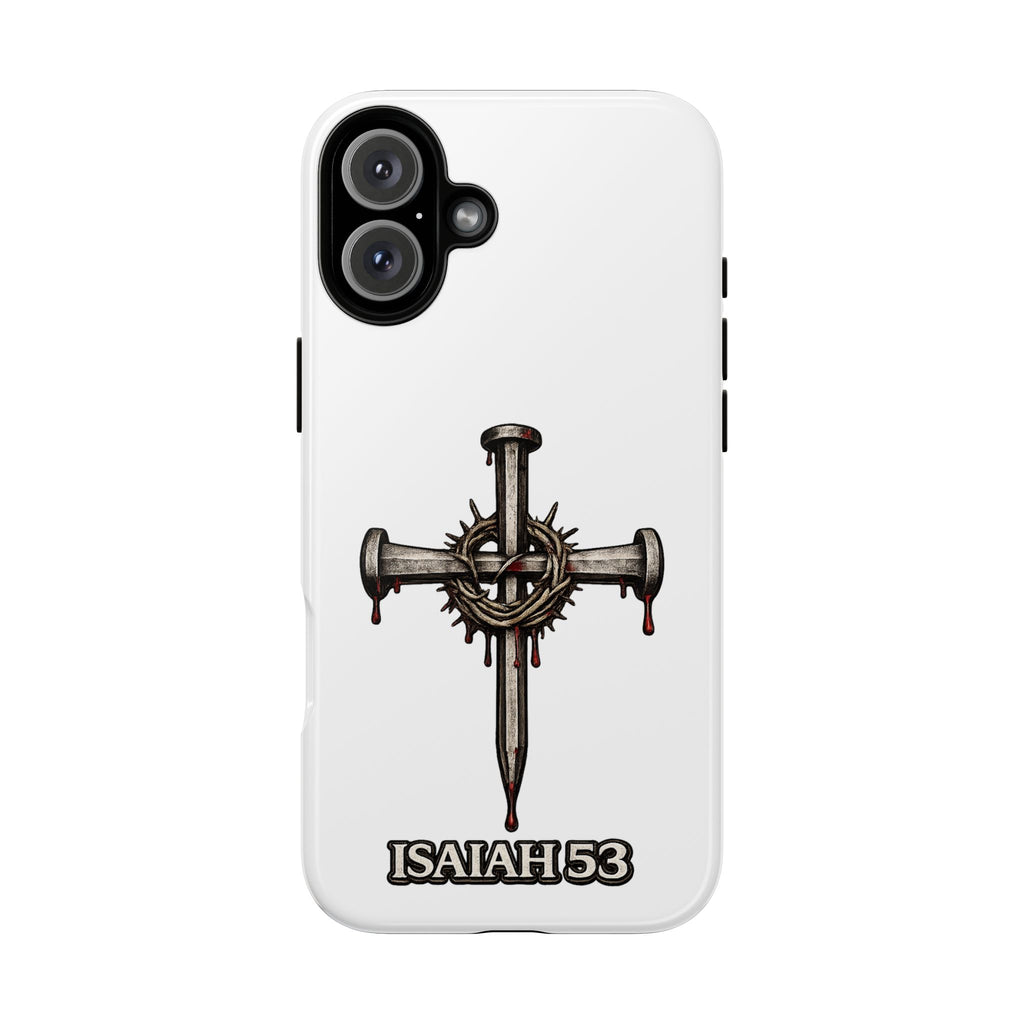 Isaiah 53 Cross Phone Case – Christian Faith Tough Phone Cover