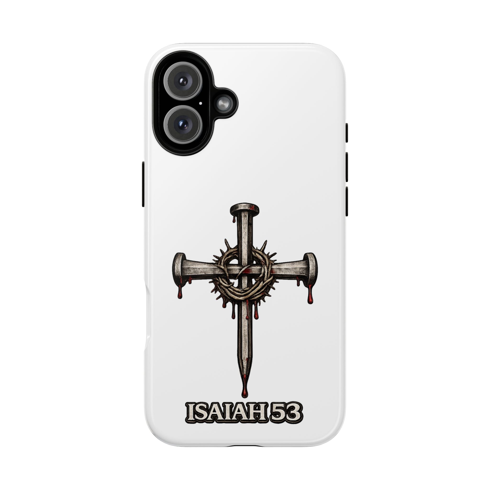 Isaiah 53 Cross Phone Case – Christian Faith Tough Phone Cover