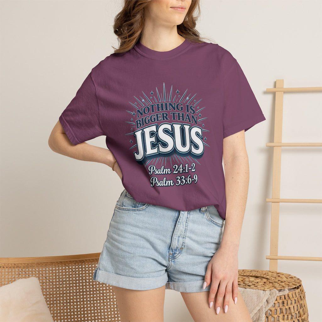Nothing Is Bigger Than Jesus T-Shirt — "Full Armor of God" Christian Faith Tee