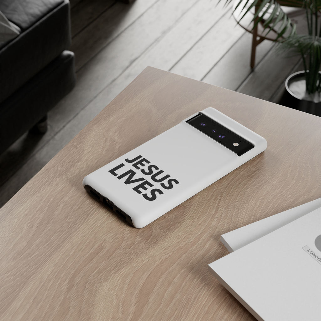Jesus Lives Phone Case — Christian Faith Protective Phone Cover