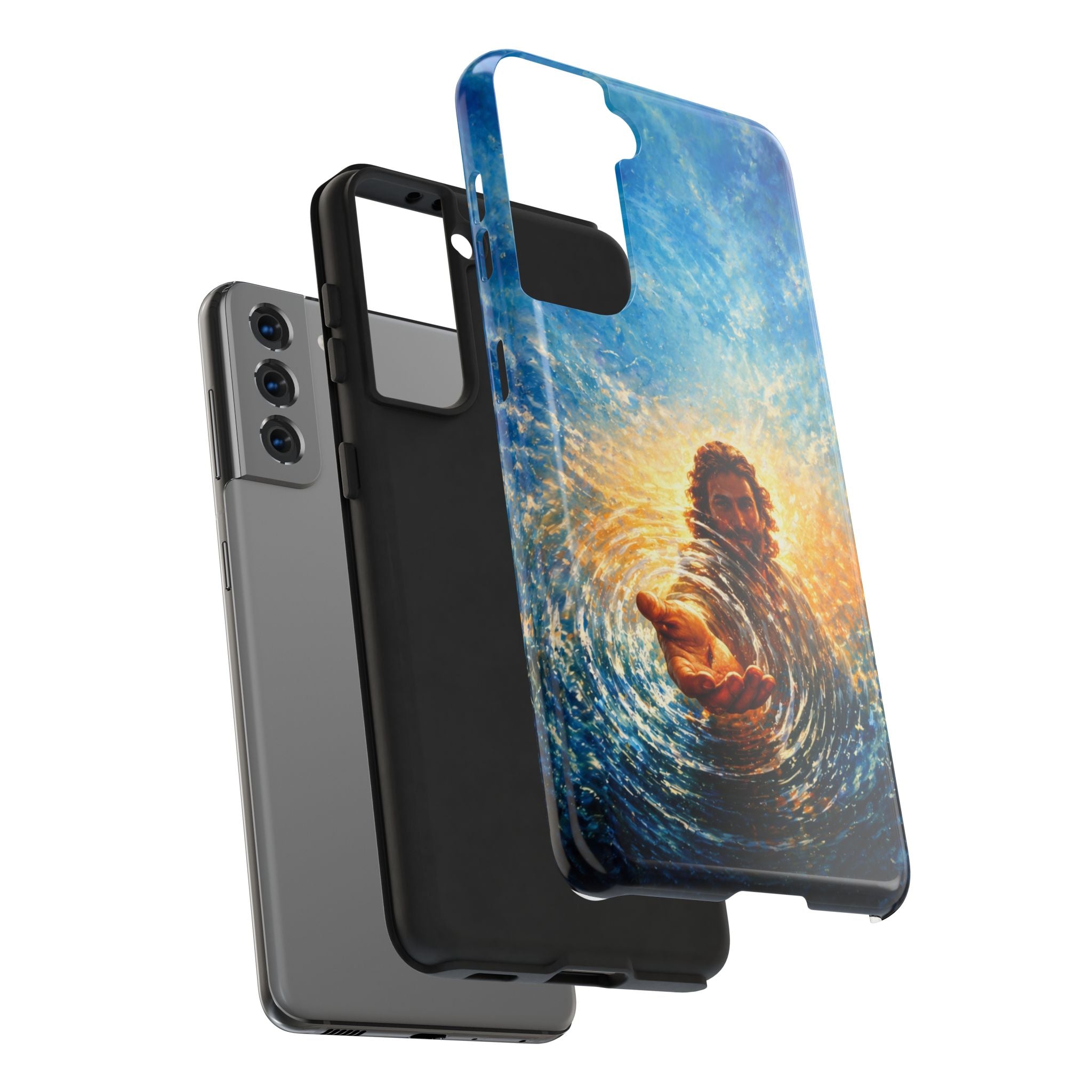 Phone Case — Inspirational Jesus Reach Design, Protective Tough Christian iPhone Cover