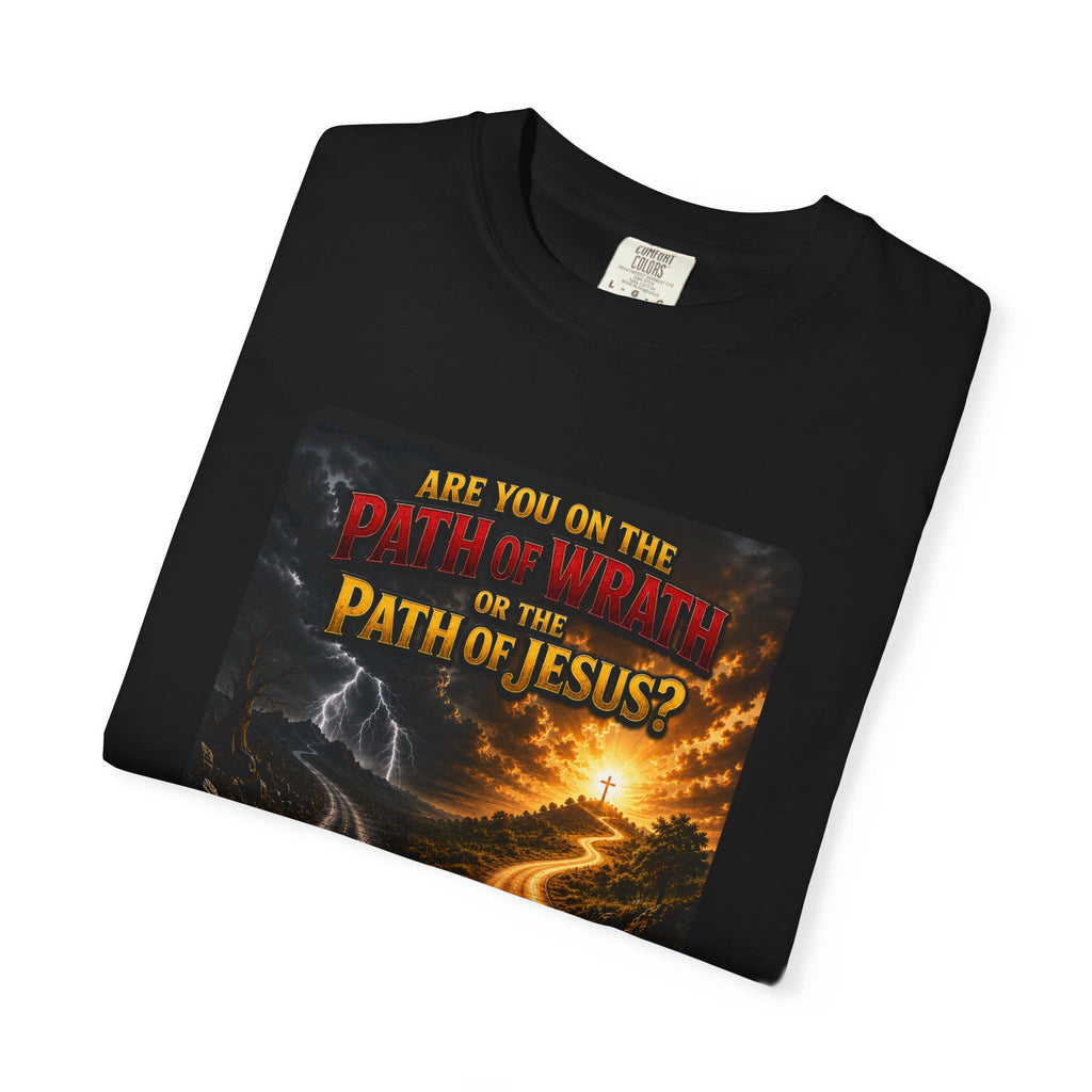 Christian Faith T-Shirt — "Path of Jesus" Matthew 7:13-14 Inspirational Tee