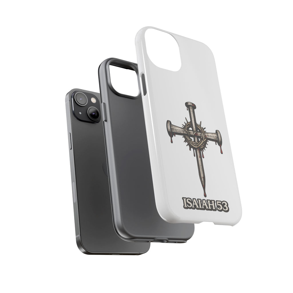 Isaiah 53 Cross Phone Case – Christian Faith Tough Phone Cover