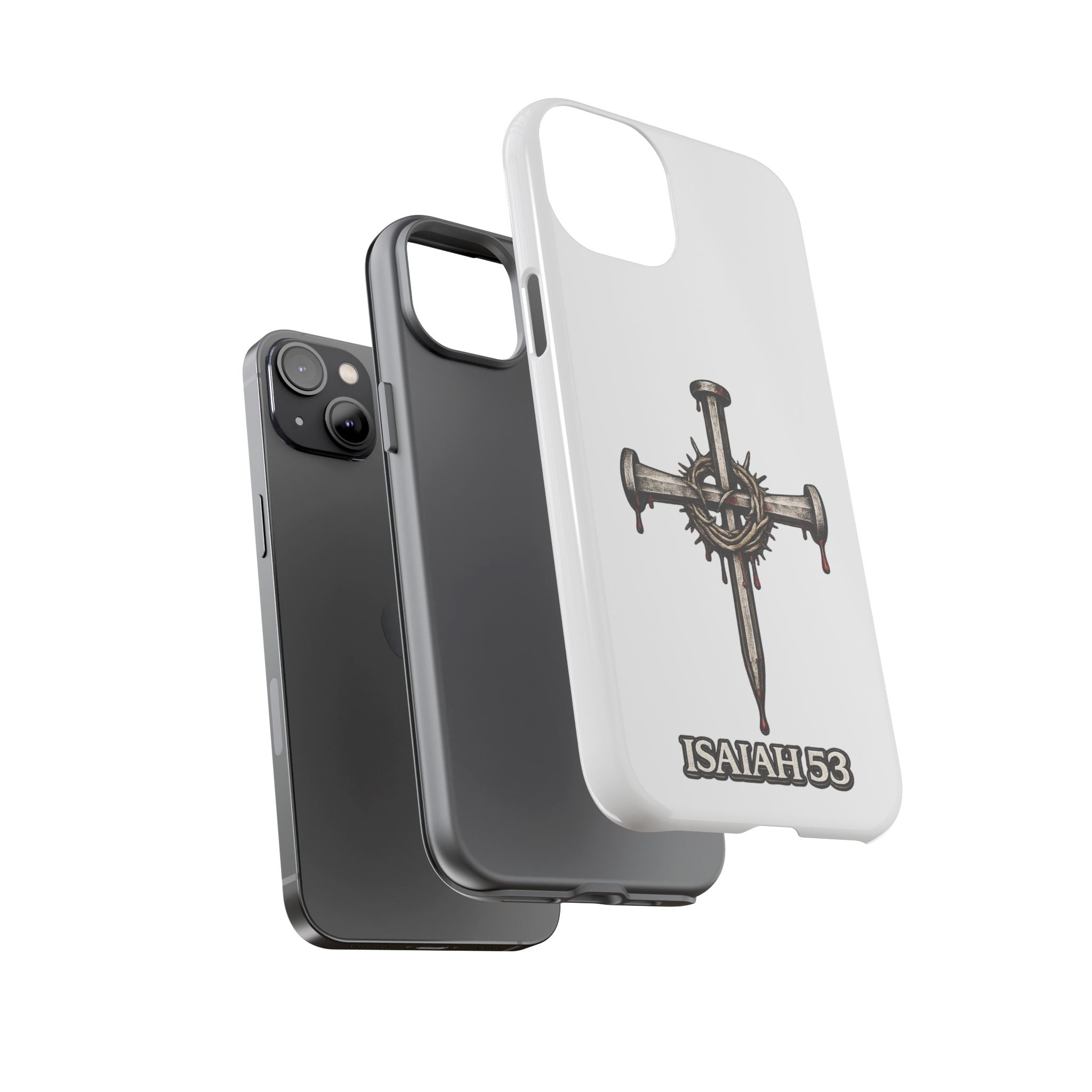 Isaiah 53 Cross Phone Case – Christian Faith Tough Phone Cover