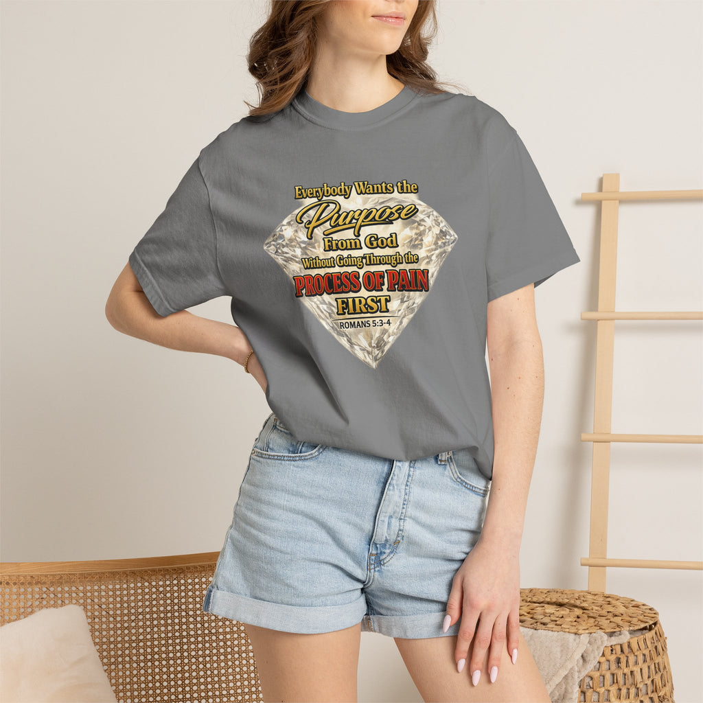 Faith Diamond T-Shirt — "Purpose From God" Inspirational Christian Tee