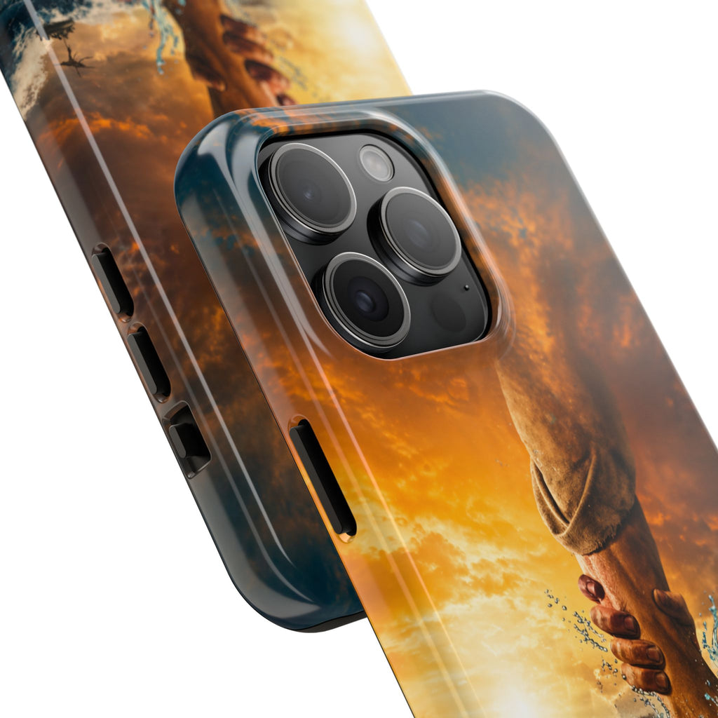Phone Case — 'He Will Lift You' Inspirational Rescue Design