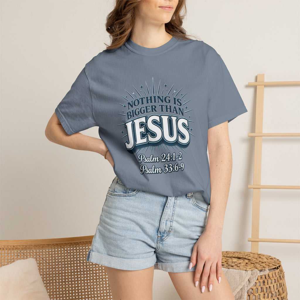 Nothing Is Bigger Than Jesus T-Shirt — "Full Armor of God" Christian Faith Tee