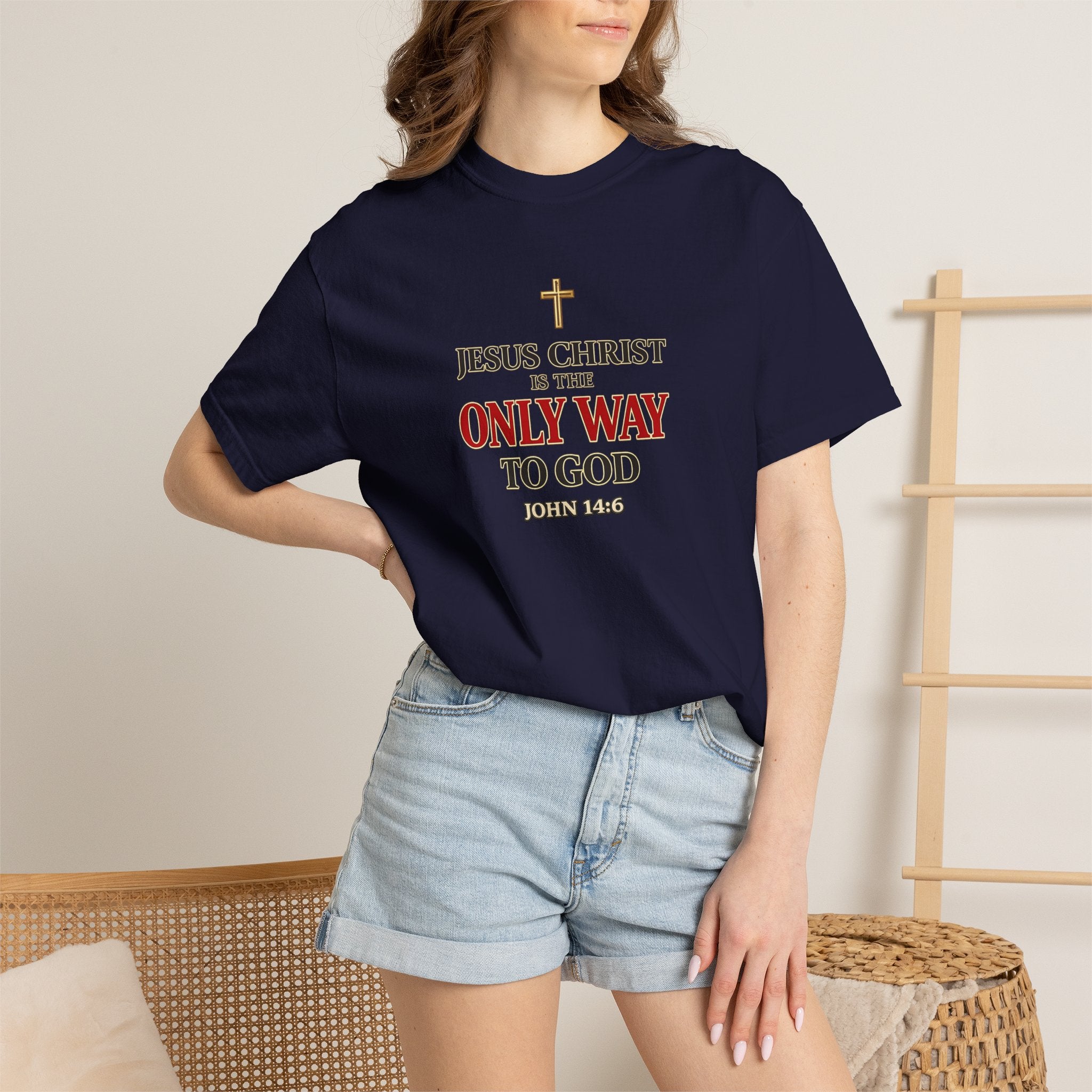 Christian Statement T-Shirt — "Jesus Christ is the Only Way to God" Faith Tee