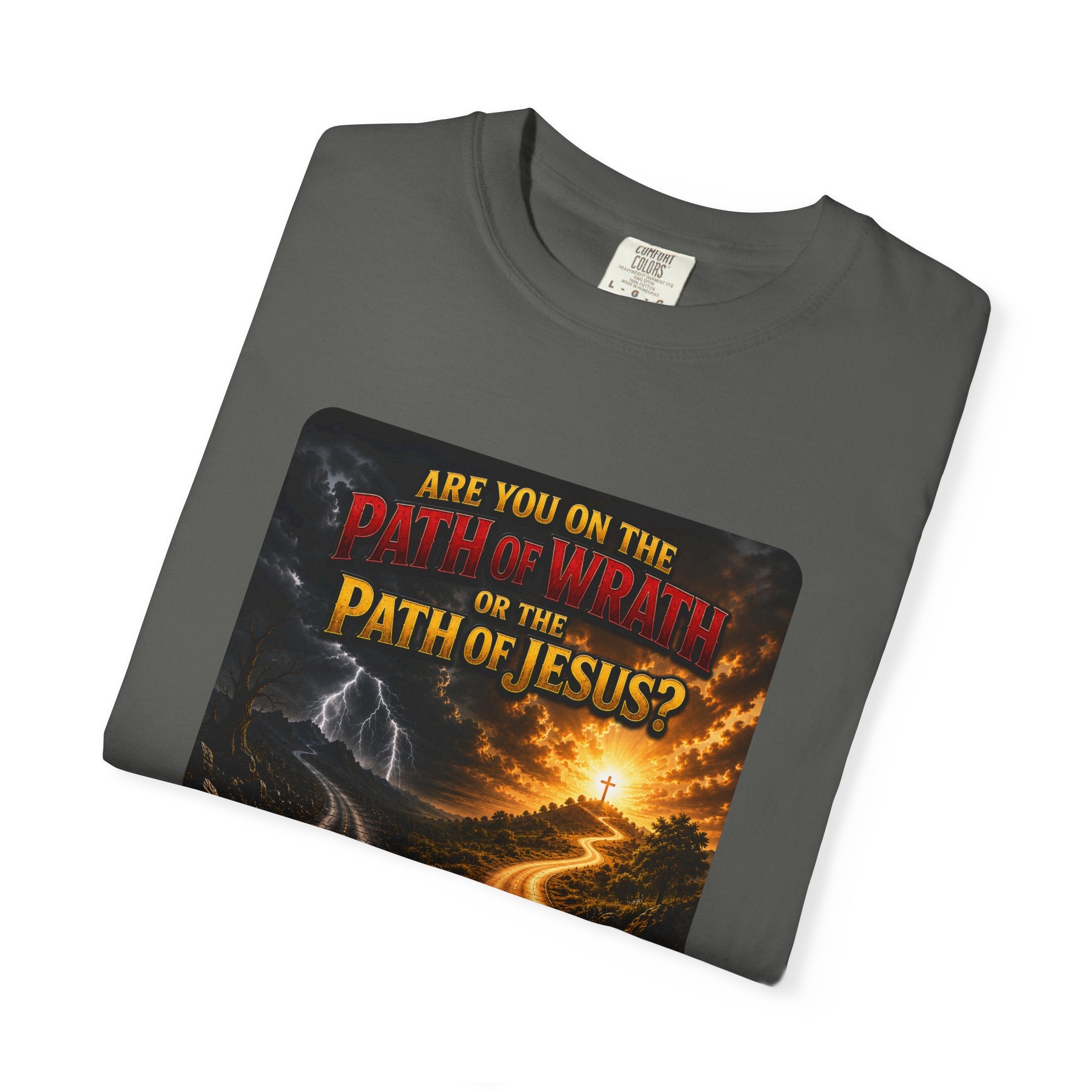 Christian Faith T-Shirt — "Path of Jesus" Matthew 7:13-14 Inspirational Tee