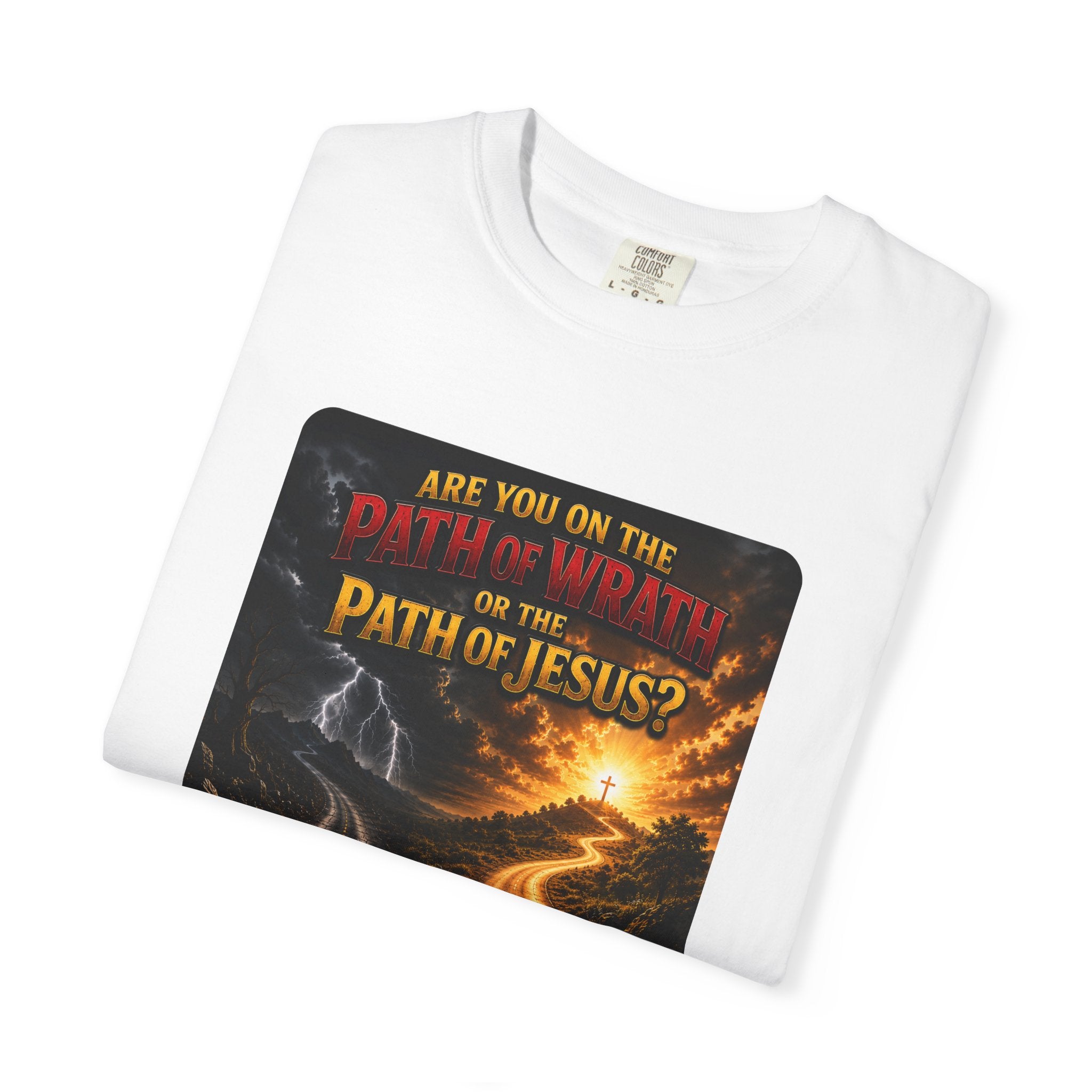 Christian Faith T-Shirt — "Path of Jesus" Matthew 7:13-14 Inspirational Tee