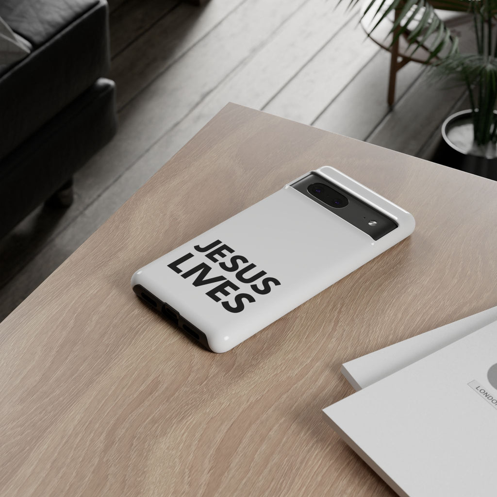 Jesus Lives Phone Case — Christian Faith Protective Phone Cover