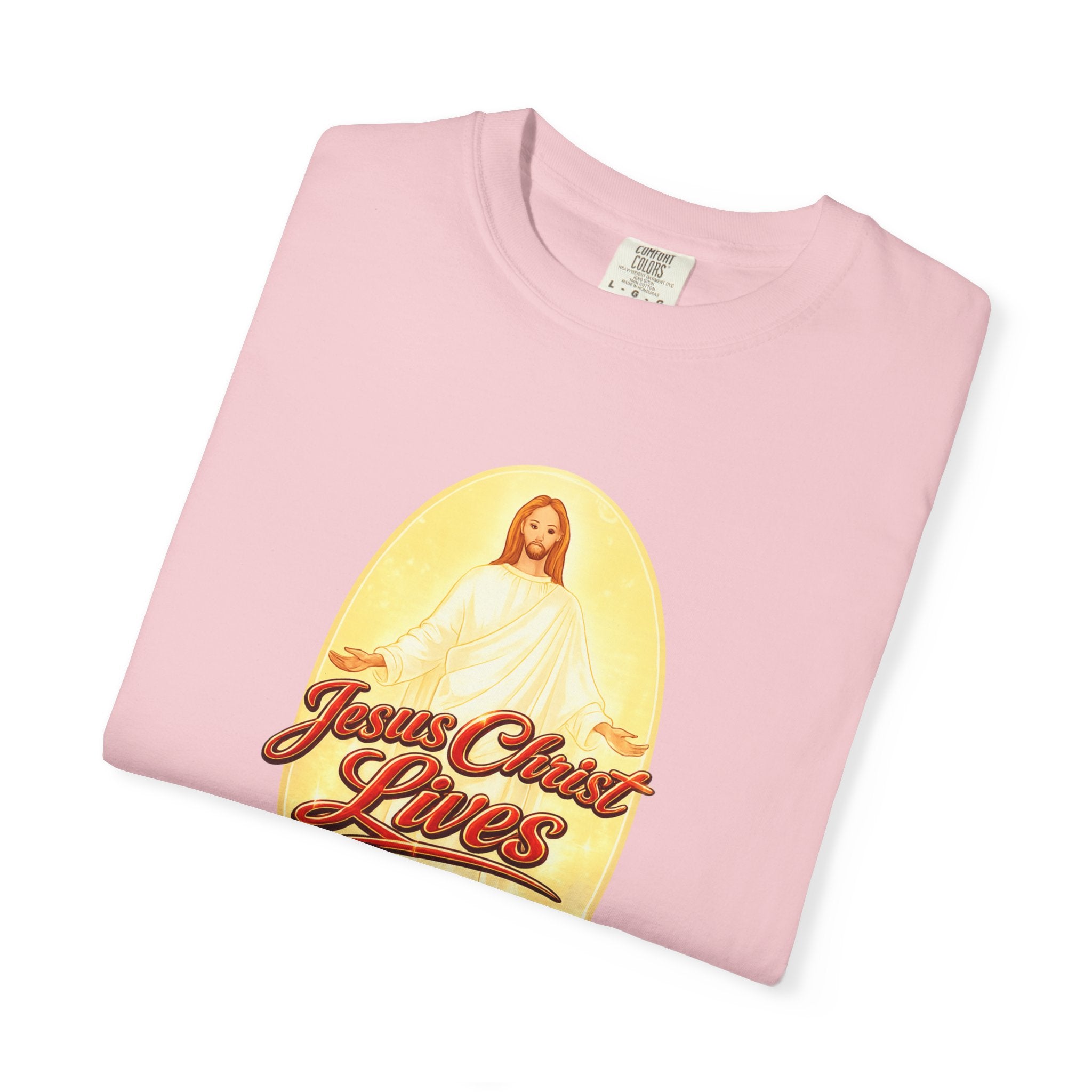Jesus Christ Lives T-Shirt — Faith Graphic Tee with ‘Full Armor of God’ Back