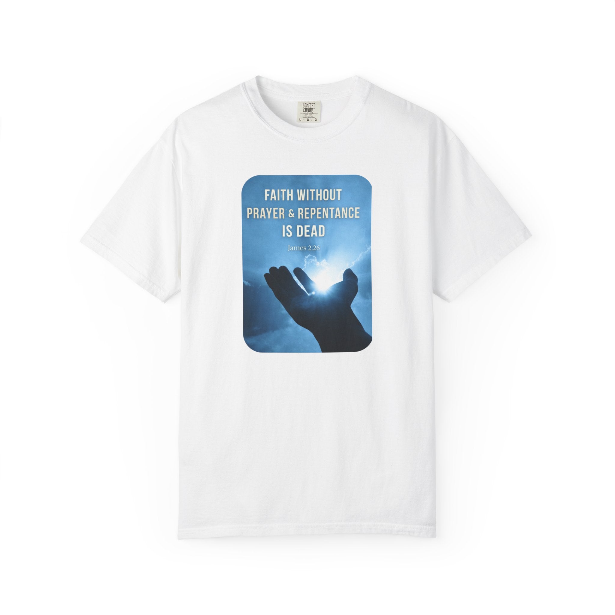 "Faith Without Prayer" Faith Tee - Light Colors