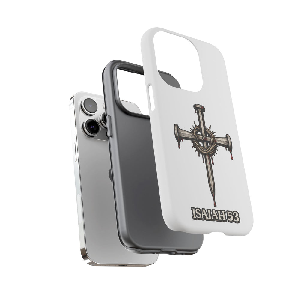 Isaiah 53 Cross Phone Case – Christian Faith Tough Phone Cover
