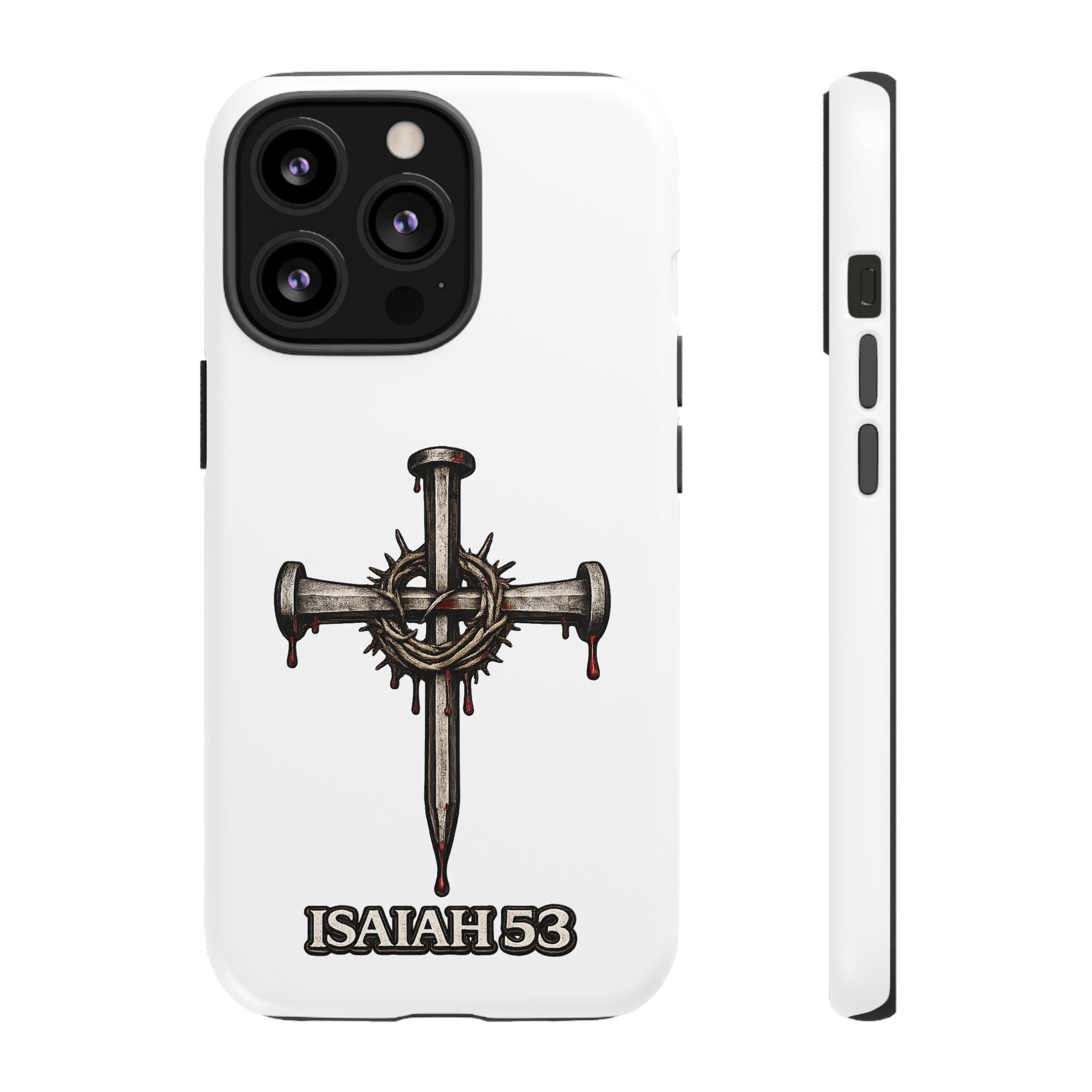 Isaiah 53 Cross Phone Case – Christian Faith Tough Phone Cover