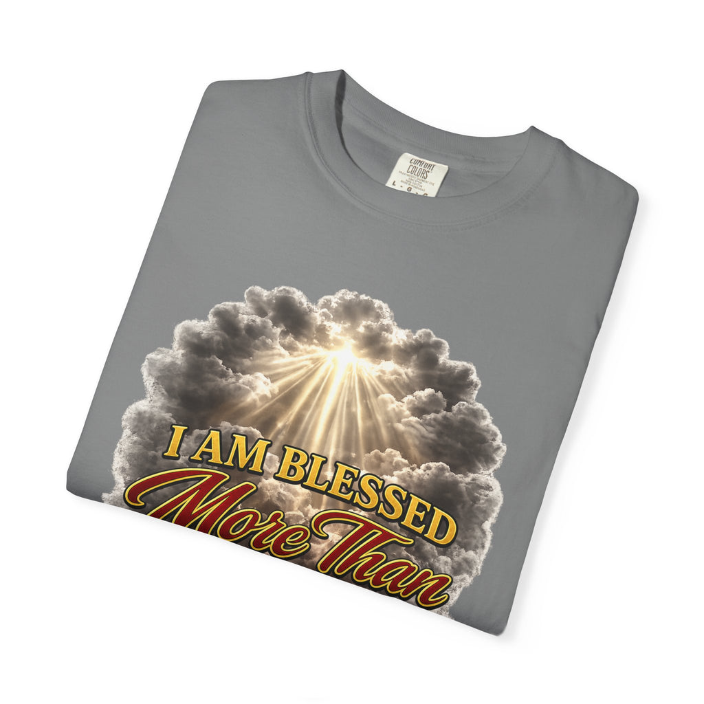 Blessed Beyond Sight T-Shirt — "I Am Blessed More Than The Eyes Can See" Christian Faith Tee