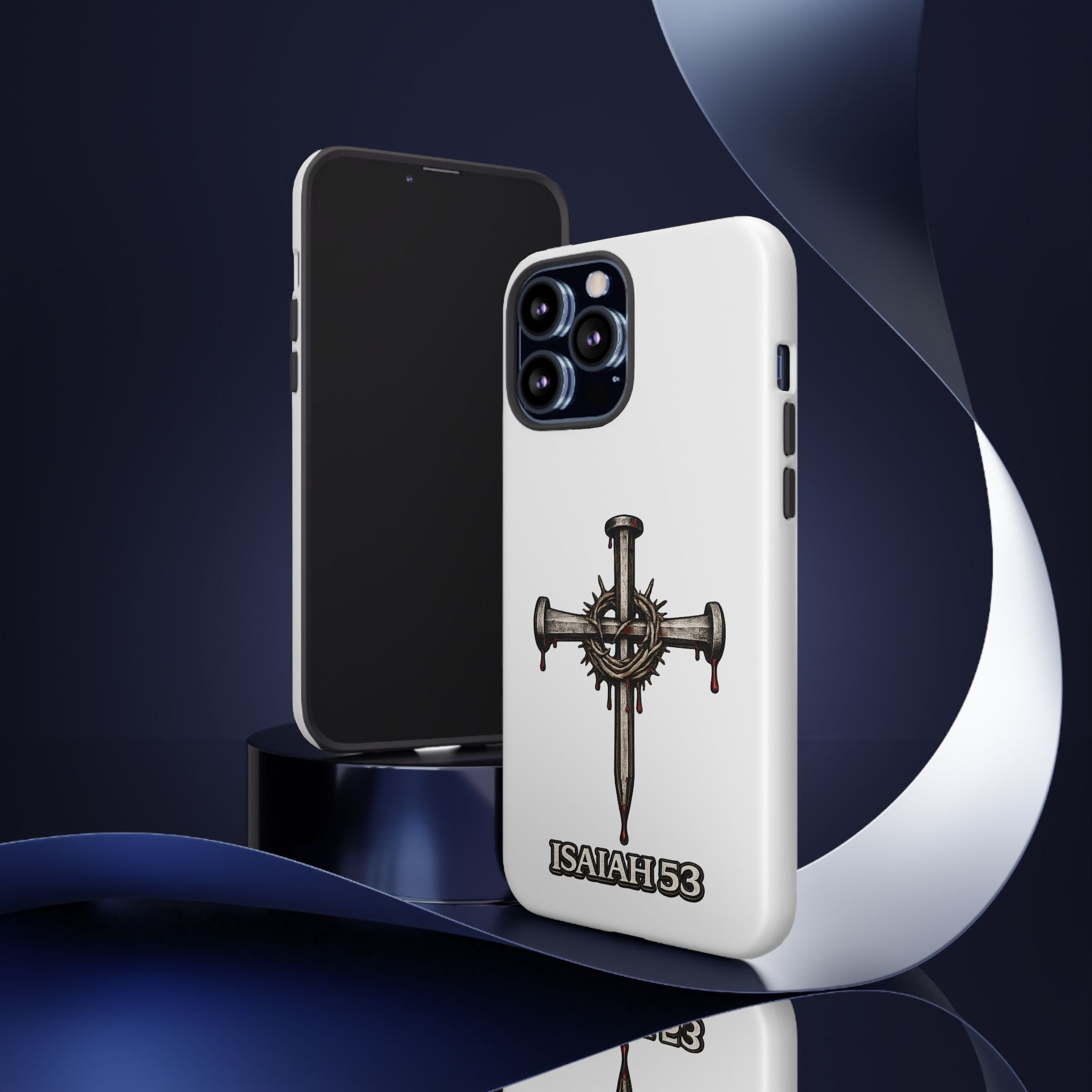 Isaiah 53 Cross Phone Case – Christian Faith Tough Phone Cover